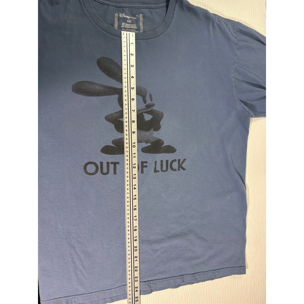 Disney Store Oswald the Lucky Rabbit Out of Luck Graphic T-Shirt Blue XXL MC0055 - Picture 4 of 4